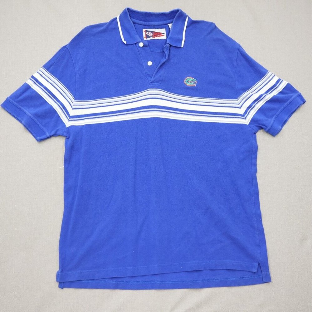 2/$20 Vtg Florida Gators Size XL Polo Shirt Mens Logo Blue Campus Specialties